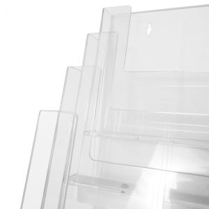 Floor standing brochure holder with 12 pockets 1/3 A4 - Image 3