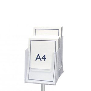 Spare Pocket 2xA4 format for standing Brochure Holder SLV06 - Image 1