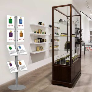 Literature stand floor display.  4 pockets A4 and  4 pockets for brochures - Image 2