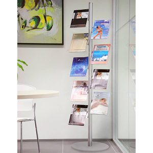 Floor display with sheet or plexy A4 shelves - Image 2