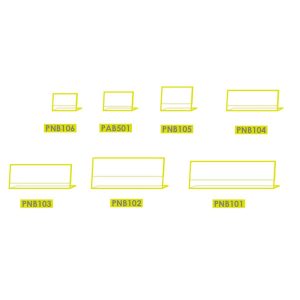 Porta nome / Segnaposto a L trasparente - 12pz - immagine 5