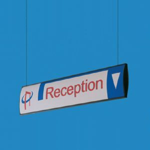 Targa sospesa Bifacciale H 10 cm. - immagine 1