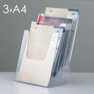 Desktop brochure holder. 3 pockets A4 - Image 1
