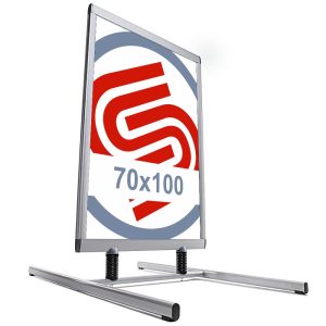 Trestle double-face Frame 70x100 with frame 32 and anti-wind base - Image 1