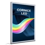 Cornice a scatto da parete con illuminazione a LED