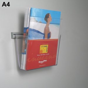 Portadepliant con barra di supporto a parete "Economy" 1 tasca A4 (21x29.7 cm.) - immagine 1