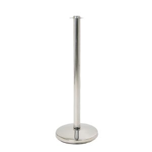 Colonnina segna percorso in acciaio silver senza pomello