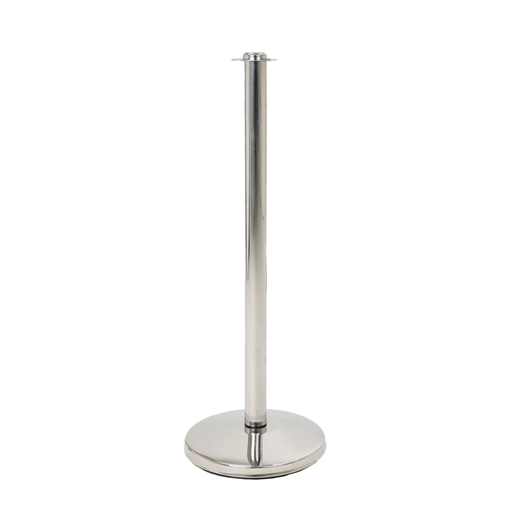 Colonnina segna percorso in acciaio silver senza pomello