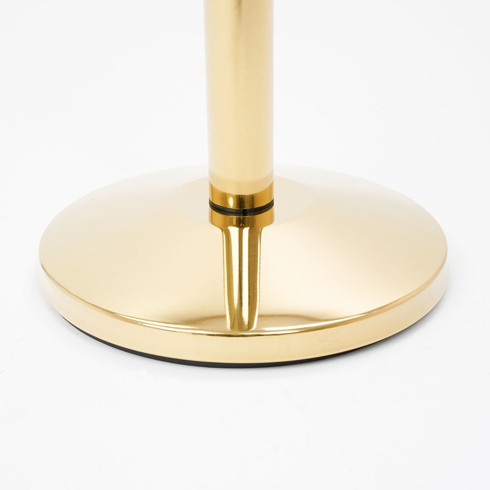 Colonnina segna percorso in ottone gold per corda dettaglio base 2