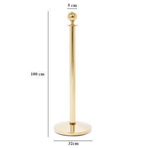 Colonnina segna percorso in ottone gold per corda misure