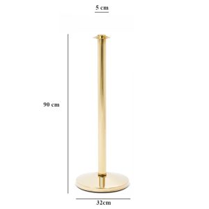 Colonnina segna percorso in ottone gold senza pomello misure