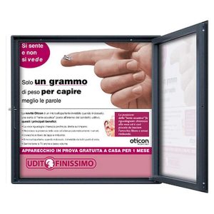 Bacheche linea CITY per esterno con apertura a libro - immagine 2