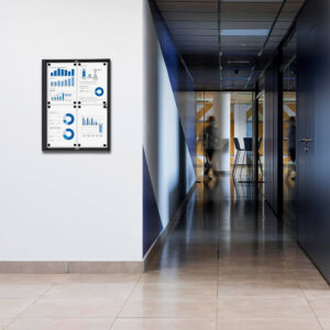 Tableau d'affichage magnétique avec ouverture pliante – Image 4