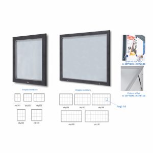 bacheche linea city da esterno certificate ip56 7016 new