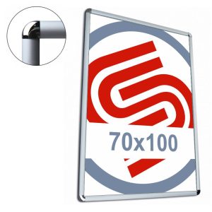 Cadre à encliqueter 70x100 coin rond - Fr25