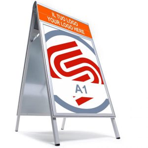 Cornice bifacciale a cavalletto A1 Personalizzabile - immagine 1