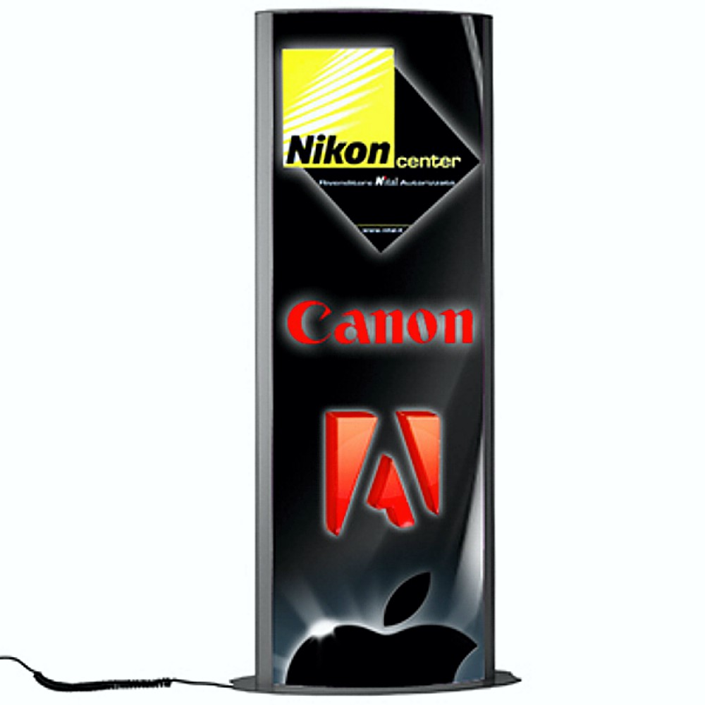 Totem luminoso 70x200 da interno