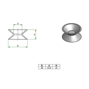 Ventosa doppia bifacciale - immagine 3