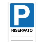 Cartello alluminio 200x300 parcheggio riservato