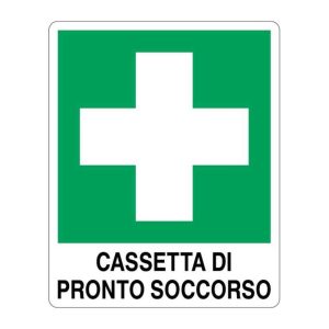 Cartello alluminio 250x310 cassetta pronto soccorso