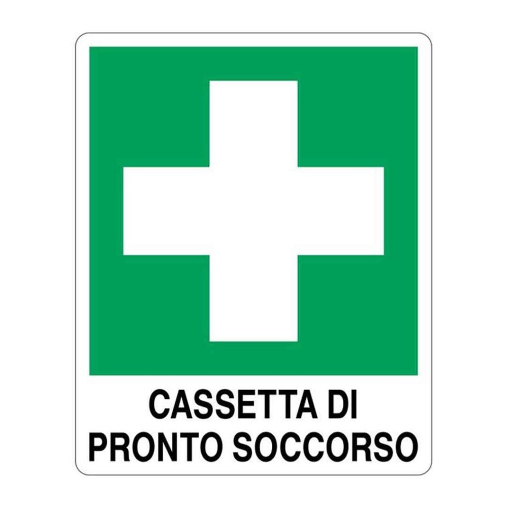 Cartello alluminio 250x310 cassetta pronto soccorso