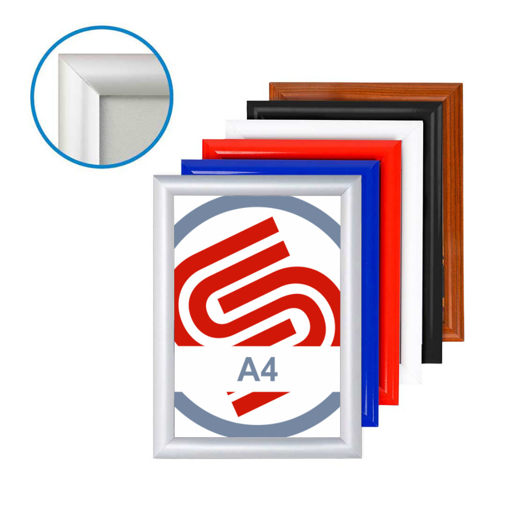 Cornice a scatto A4 da parete angolo vivo