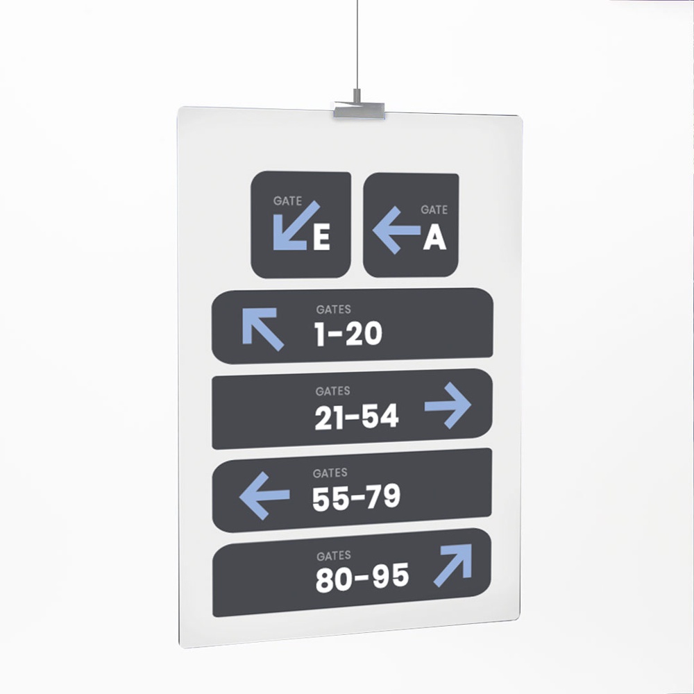 Distanziale sign clamp alluminio cromato lucido per fissaggio a soffitto di targhe professionali senza fori