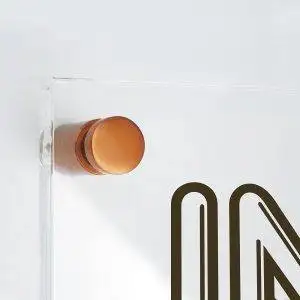 Blister di 4 distanziali MAXI in alluminio lucido GOLD ramato - immagine 2