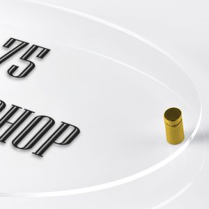 Blister di 4 distanziali in ottone lucido GOLD - immagine 2