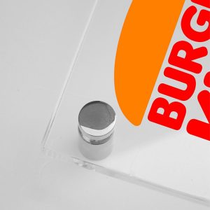 Blister di 4 distanziali in ottone cromato lucido - immagine 2