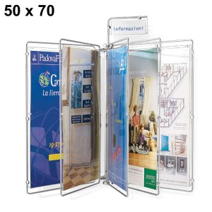 Wall display for messages, 5 pages ( book-style panels) cm. 50x70 - Image 1