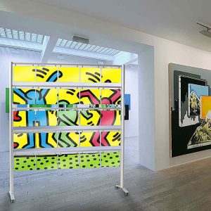 Espositore pubblicitario su ruote 25 tasche A4 orizzontale - immagine 1