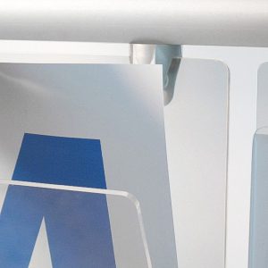 Espositore pubblicitario su ruote 16 tasche A4 verticale - immagine 3