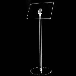 Reading desk  floor stand with pocket frame A3  (30 x 42 cm.) - Image 1