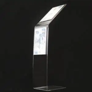 Reading desk  floor stand with 2 pockets A4 (21 x 29.7 cm.) , L base - Image 1
