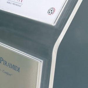 Leggio da pavimento a due tasche formato A4 (21 x 29.7 cm.) con base a L - immagine 3