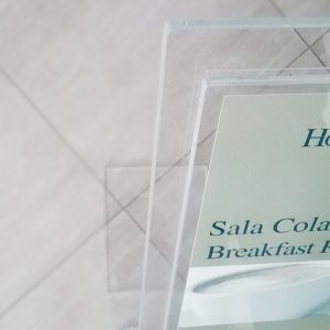 Leggio da pavimento ad una tasca formato A4 (21 x 29.7 cm.) con base a L - immagine 4