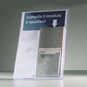 Portavvisi da banco A4 verticale con tasca 1/3 A4 – Image 1