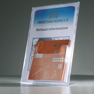 Portavvisi da banco A4 verticale con tasca A5 - immagine 1