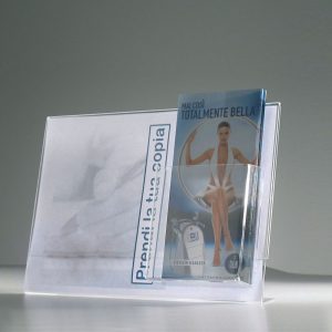 Portavvisi da banco A4 orizzontale con tasca 1/3 A4 – Image 1