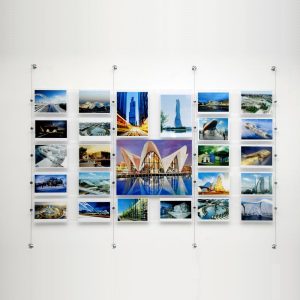 Tasche porta messaggi per sistema espositivo a cavetto o a sospensione - immagine 1