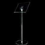 leggio pavimento plexiglass trasparente reggi libro a3