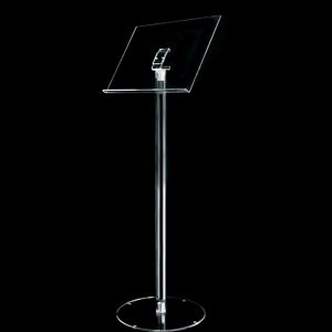 leggio pavimento plexiglass trasparente reggi libro a3