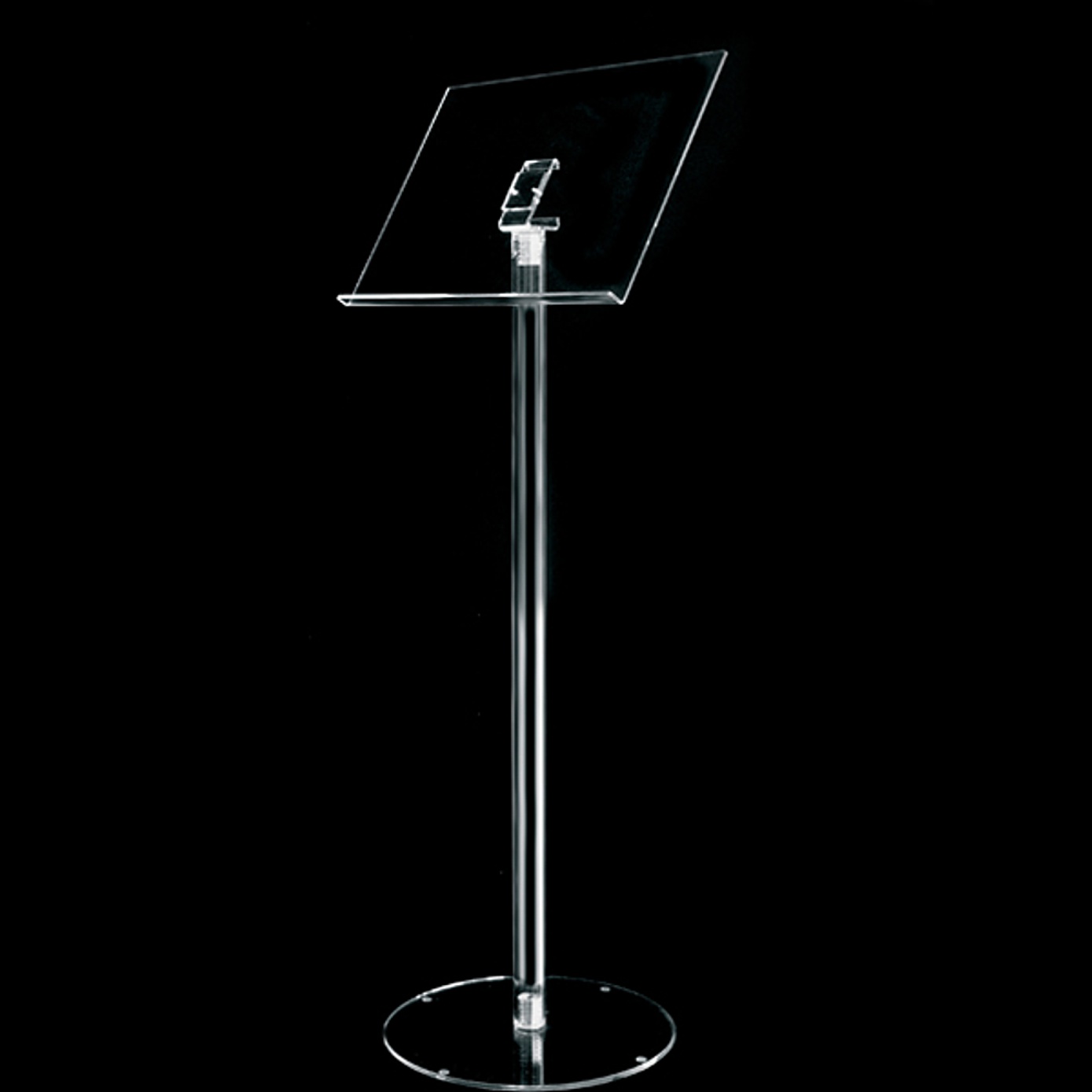 leggio pavimento plexiglass trasparente reggi libro a3