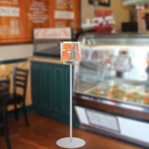 Turning brochure Holder with  4 pockets  1/3 of A4 - Image 2