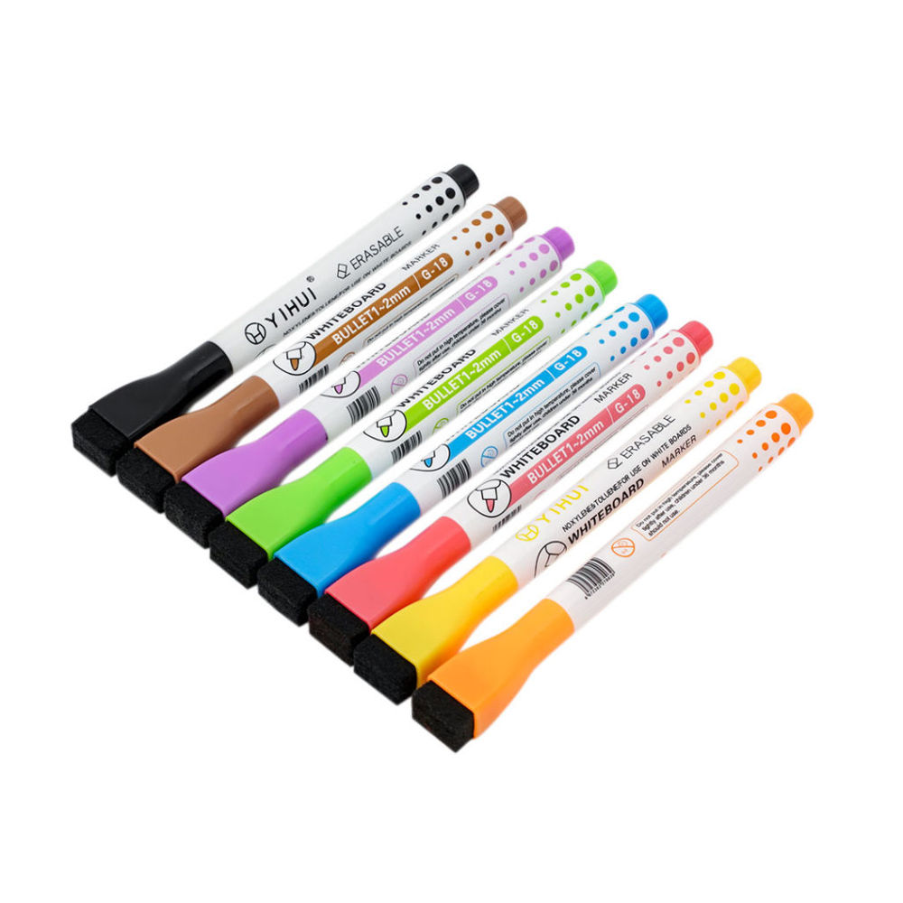 Marqueurs pour tableau noir inscriptibles