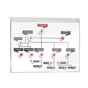 Tasca portavvisi con fori formato A4 orizzontale (29.7 x 21 cm.) – Image 1
