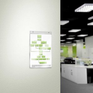 Tasca portavvisi con fori formato A4 verticale (21 x 29.7 cm.) - immagine 1