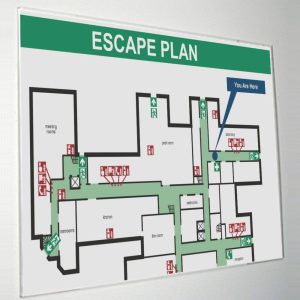 Portavvisi da vetro in acrilico ripiegato A3 orizzontale (42 x 30 cm.) - immagine 1