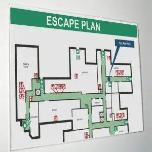 Portavvisi da vetro in acrilico ripiegato A3 orizzontale (42 x 30 cm.) - immagine 1